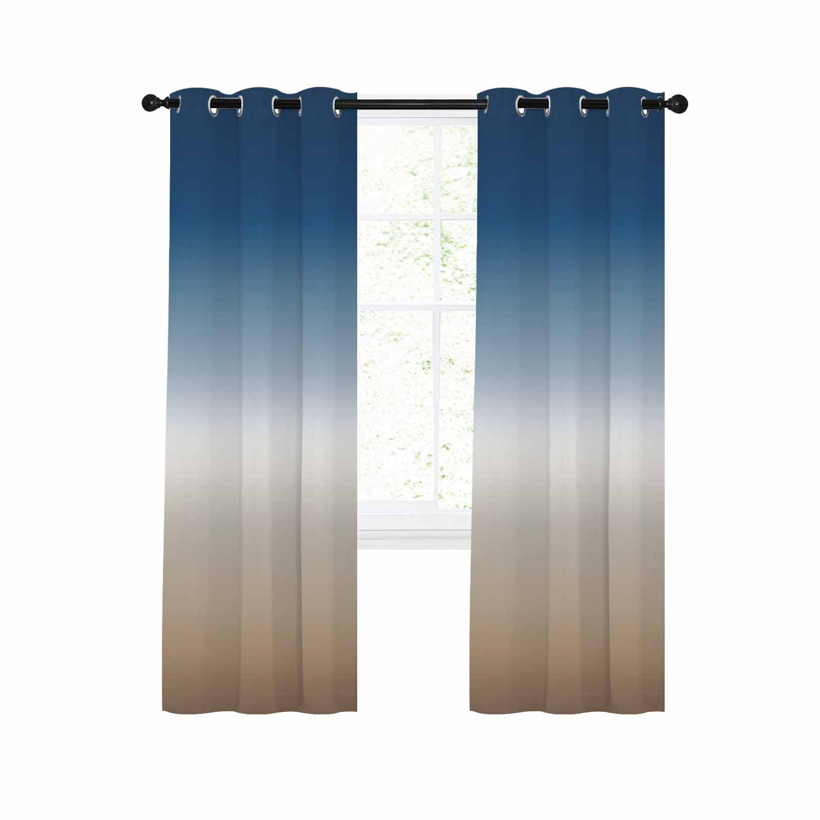 Modern Ombre Colored, Blackout Curtains 45 Inches Long for Bedroom ...