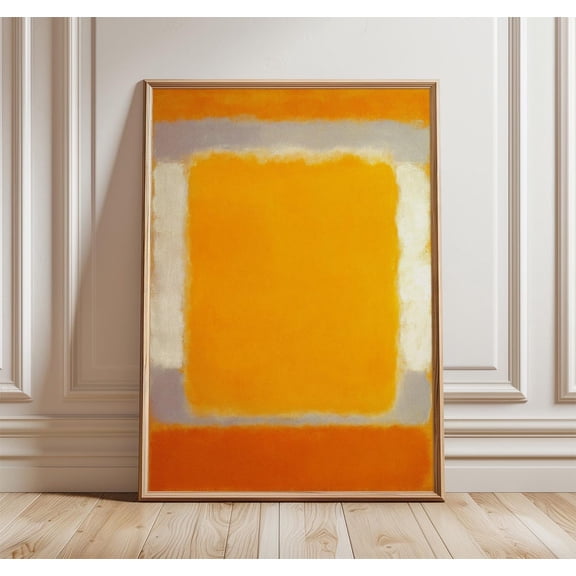 Modern Orange Color Field Poster Unframed Paper Print