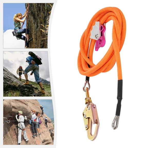 Modern Orange Flip Line Steel Wire Core Flipline Kit Tree Climbing Lanyard for Climbing, Gutter Cleaning