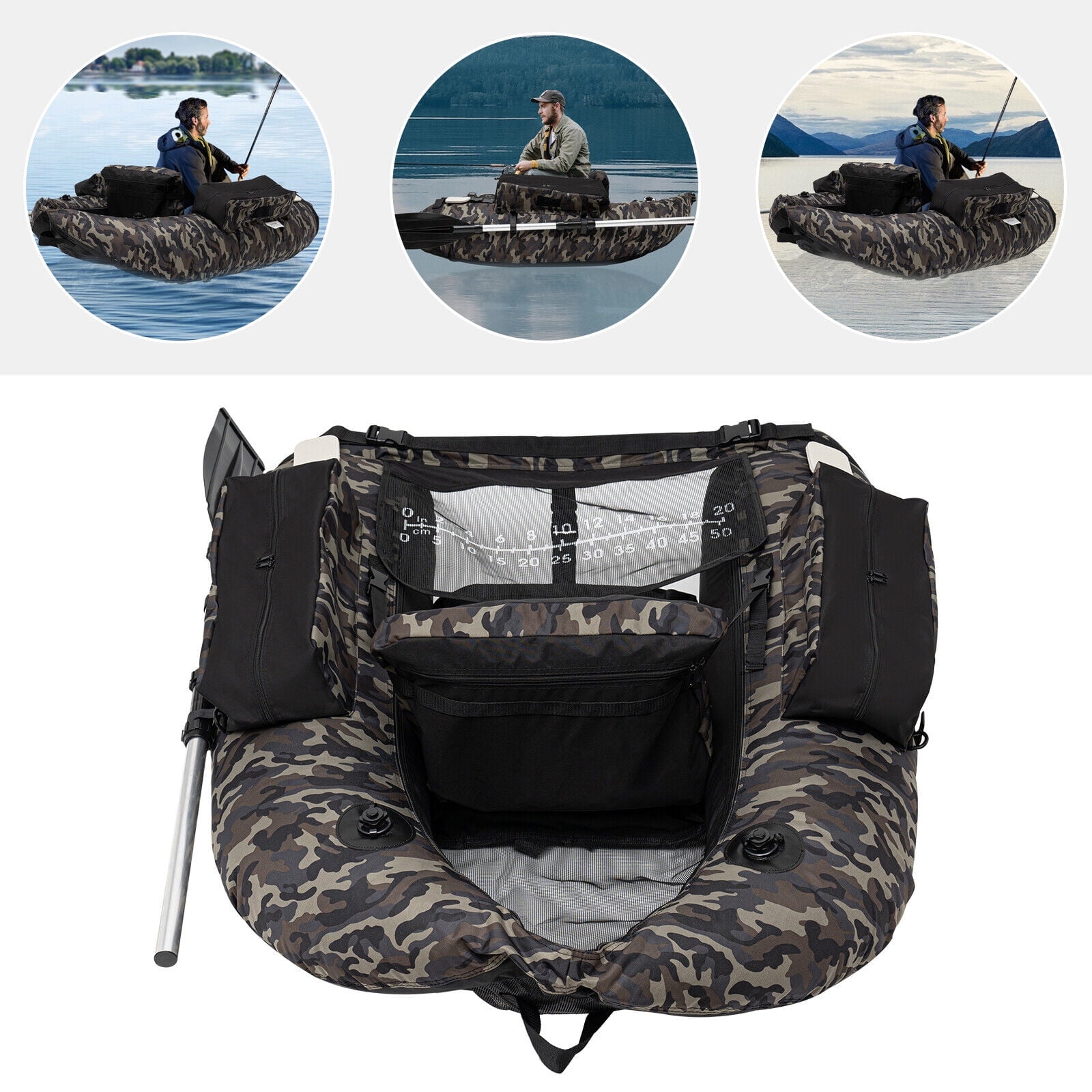 Modern Outdoor 136x105cm Inflatable Fishing Boat