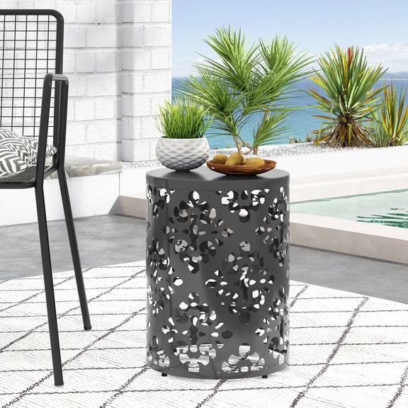 Modern Outdoor Accent Table | No Assembly Required | Garden Gathering
