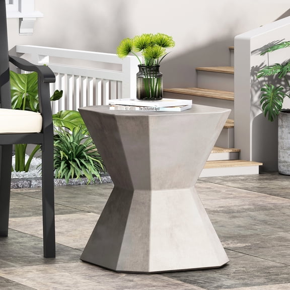 Modern Outdoor Concrete Table, Lightweight Construction, And Practical, No Assembly Furniture Piece, Look, Functional,