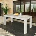 thumbnail image 1 of Modern Outdoor Solid Wood Table, 72", White Sand, 1 of 8