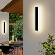 Modern Outdoor Wall Light 15.7inch Long Wall Sconces with 3000K Warm White Light IP65 Waterproof Minimalist Wall Lamp Exterior Wall Light Fixture
