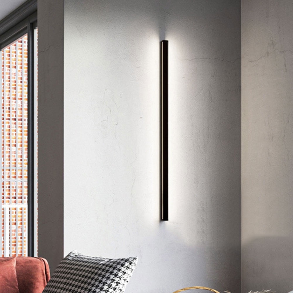 Modern Outdoor Wall Light, Black Long LED Wall Sconce Waterproof, 3000K Neutral Light, Exterior Wall Light Fixture for Porch, Patio, Garage, Yard (100 cm Neutral Light)