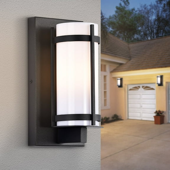 ASHOP Modern Outdoor Wall Light Fixtures with Acrylic Shade for Exterior House Garage Patio