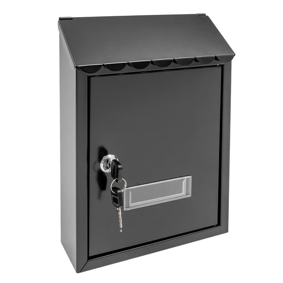Modern Outdoor Waterproof Extra Large Drop Box Wall Mounted Mailbox with 2 keys