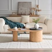 Modern Oval Luxury Coffee Table, Sophisticated Living Room Center Table