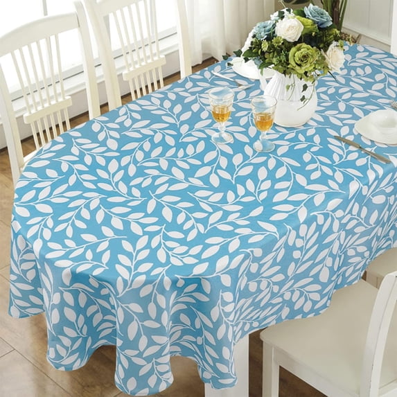 Modern Oval Tablecloth for Oval Table Waterproof Table Cloths for Dining Room Indoor Outdoor Home Decorative Table Cloth-60x84in