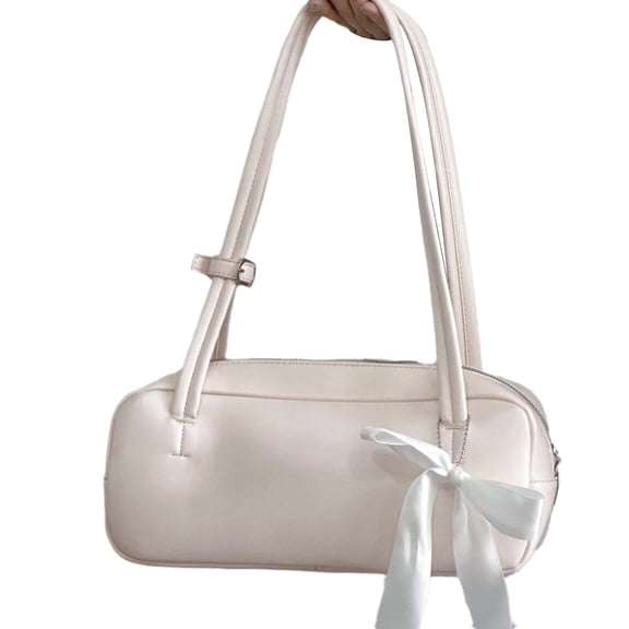 Modern PU Leather Shoulder Bag for Women Simple and Large Capacity Handbag Armpit Bags for Commuting and Travel