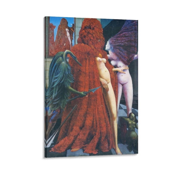 Modern Painters Max Ernst The Robbery of The Bride Poster Poster Cool Artworks Painting Wall Art Canvas Prints Hanging Picture Home Decor Posters Gift 24x36inch(60x90cm)