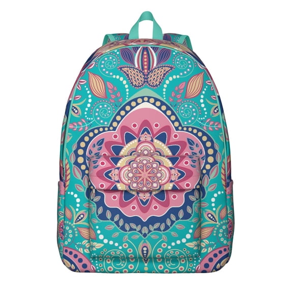 Modern Paisley Print Backpack - Bohemian Vibe for Students & Professionals, Streamlined Look with Utility Features, Appreciated Gift for Any Celebration
