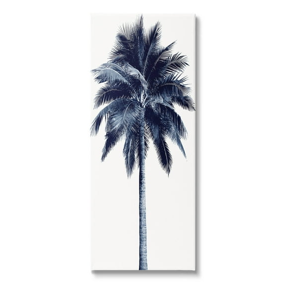Modern Palm Tree Looming Botanical & Floral Graphic Art Gallery Wrapped Canvas Print Wall Art