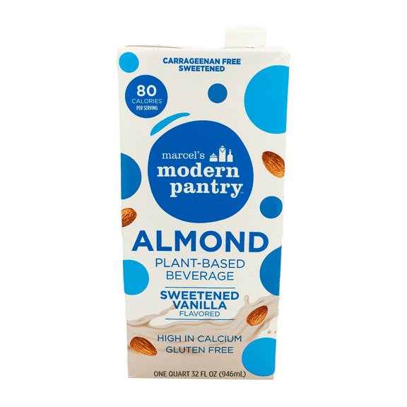Modern Pantry Almond Plant-Based Milk Sweetened Vanilla 32 oz, Cardboard Carton Shelf Stable
