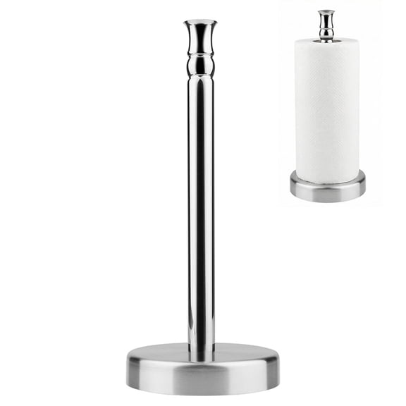 Modern Paper Towel Holder Countertop Free Standing Towel Holder for Kitchen Roll Organize