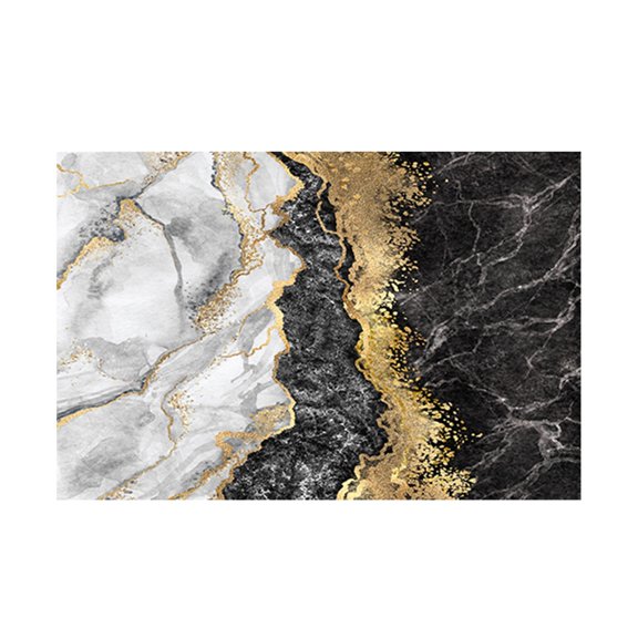 Modern Pattern Polyester Indoor Area Rug Soft Decorative Carpet Non Slip Backing Living Room Bedroom Home