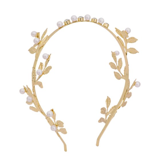 Modern Pearls Headbands Crystal Bridal Headpiece Bride Headwear Pearls