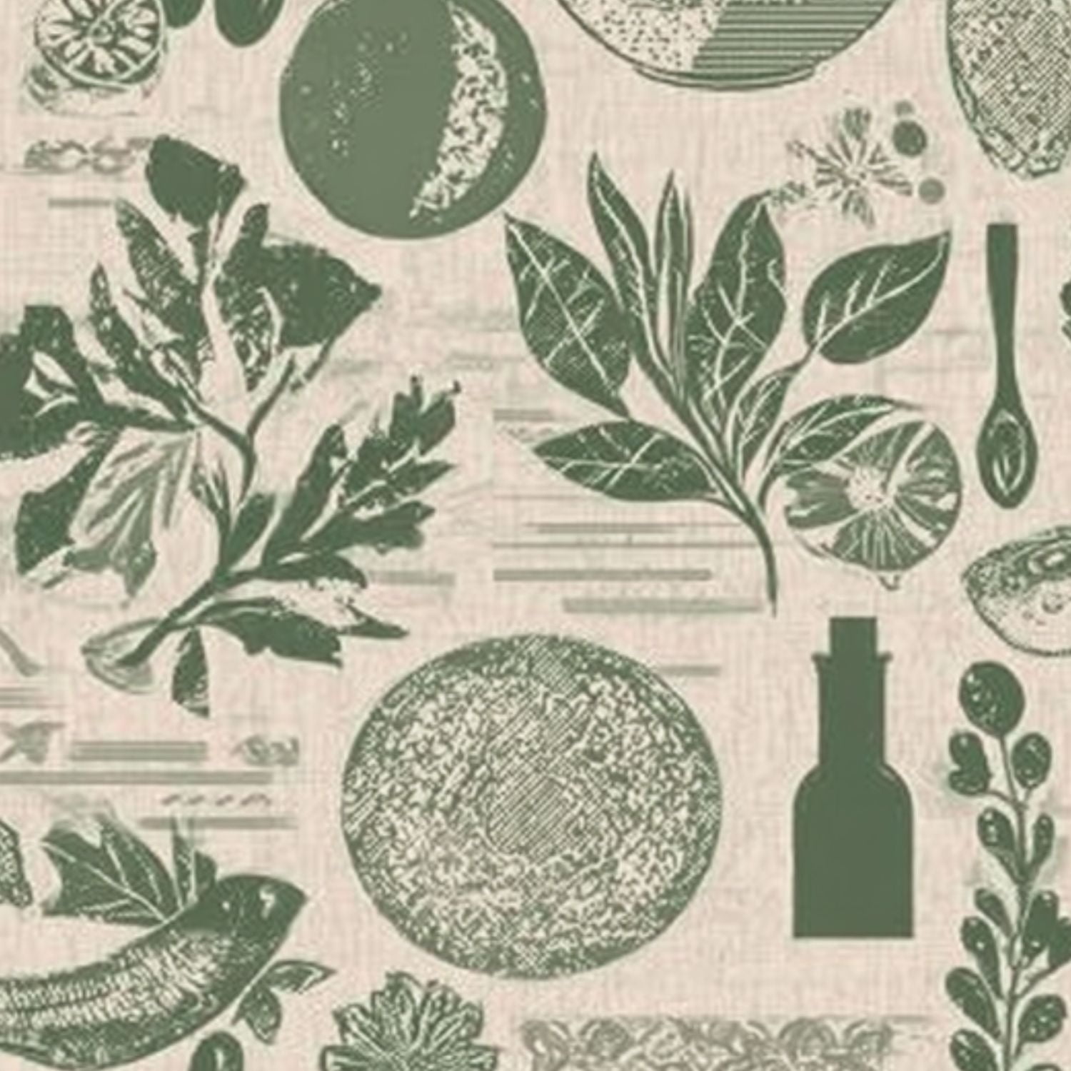 Modern Peel and Stick Wallpaper 17.7in x 9.8ft Botanical Culinary Herbs Oil Vegetables Contact Paper Vinyl Self-Adhesive Removable Wall Paper for Bedroom Kitchen Cabinet Décor Renter Friendly
