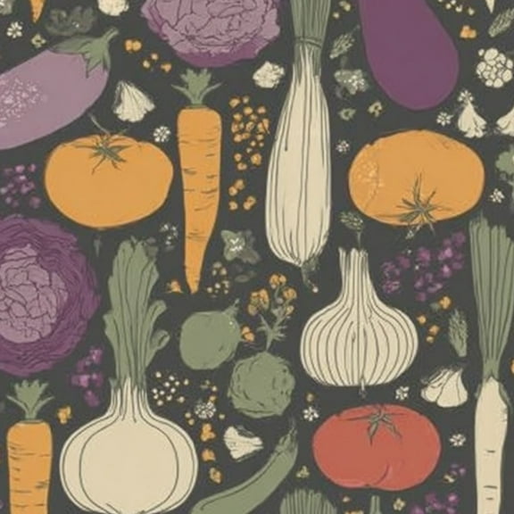 Modern Peel and Stick Wallpaper 23.6in x 9.8ft Colorful Vegetable Carrots Tomatoes Eggplants Onions Cabbage Wall Mural Self-Adhesive Removable Wall Paper for Kitchen Cabinet Renter Friendly