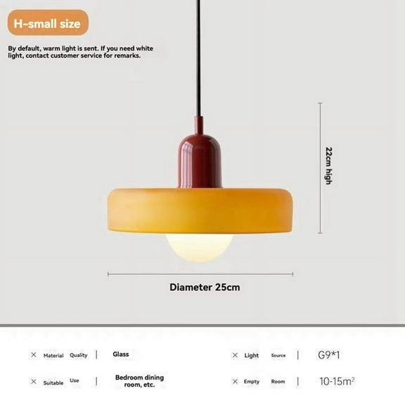 Modern Pendant Light Glass Home Decorative Lamp for Restaurant Bedroom Study Indoor Ha y1584