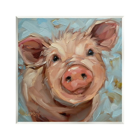 Modern Pig Portrait Farm Animal Animals & Insects Painting Unframed Art Print Wall Art