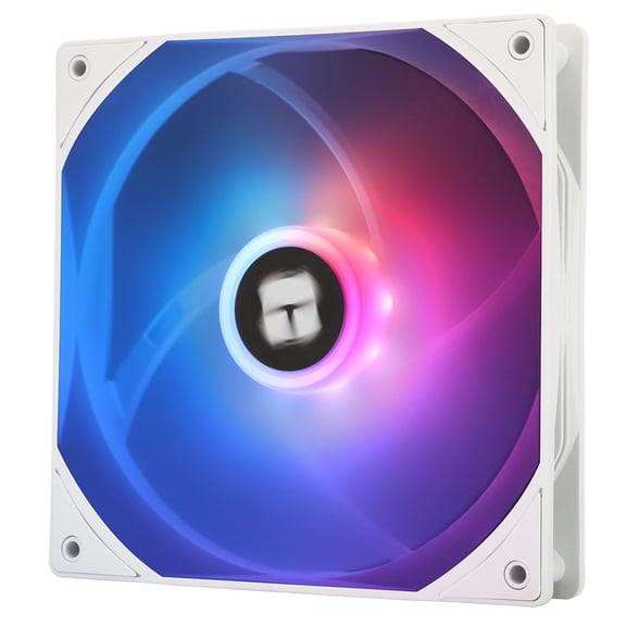 TL-C14CW-S CPU Fan,with High Speed 1500RPM,14CM Quiet PWM Fan,Computer Case Cooling Fan(White)