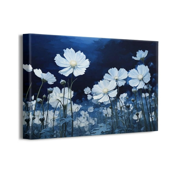Modern Plant Floral Wall Art Rustic Floral Butterfly Canvas Art Decoration Canvas Woman Wall Decor for Bedroom, Bathroom, Kitchen, Living Room, Office - Size 16x12
