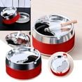 thumbnail image 1 of Modern Plastic Ashtray With Swivel Lid Windproof Desktop Multifunctional Storage For Home Office Patio Outdoor, 1 of 9