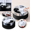 thumbnail image 1 of Modern Plastic Ashtray With Swivel Lid Windproof Desktop Multifunctional Storage For Home Office Patio Outdoor, 1 of 9