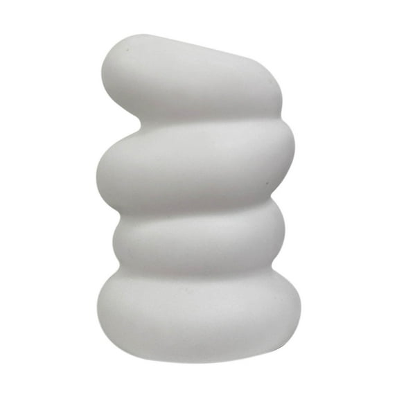 Modern Plastic Flower Vase for Home Decor | 5.9 Inch Tall Decorative Vase for Bouquets, Centerpieces, Weddings & Shelf Display | Clear Elegant Design