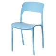 thumbnail image 1 of Modern Plastic Outdoor Dining Chair with Open Curved Back, 1 of 7