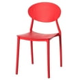 thumbnail image 1 of Modern Plastic Outdoor Dining Chair with Open Oval Back Design, 1 of 10