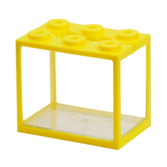 Modern Plastic Stackable Fish Tanks 6 Hole Design Bettas Aquarium Suitable for Small Pet Desktop Use Safe