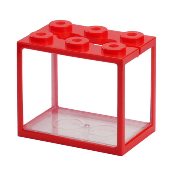 Modern Plastic Stackable Fish Tanks 6 Hole Design Bettas Aquarium Suitable for Small Pet Desktop Use Safe
