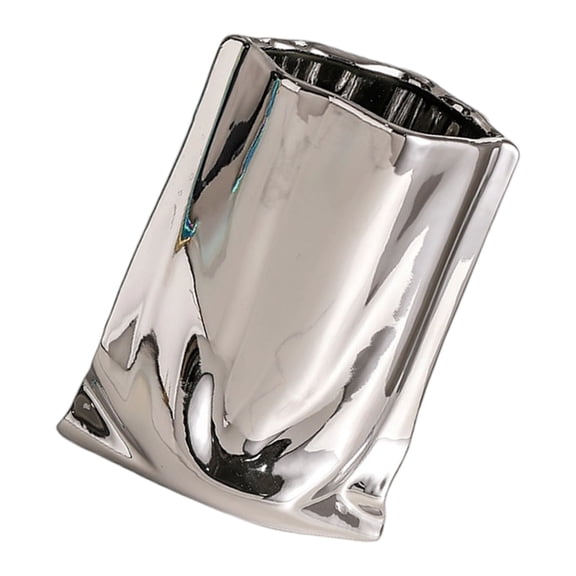 Modern Pleated Ceramic Vases For Freshly And Dry Flowers Holder Container for Home Decoration