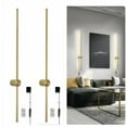 thumbnail image 1 of Modern Plug in Wall Sconces Set of Two,Gold Plug in Wall Light with Remote,Wall Lamp with Plug in Cord, LED Wall Light with Memory Function, Original Brand Lighting, 1 of 1