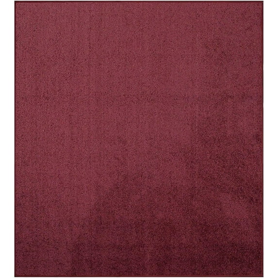 Modern Plush Solid Color Rug - Cranberry, 6" x 6"-Sample, Pet and Kids Friendly Rug. Made in USA, Area Rugs Great for kids, Pets, Event, Wedding