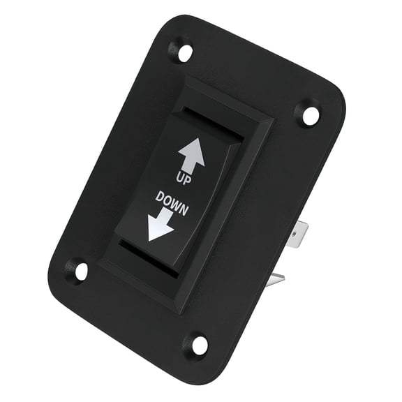 Polarity Reversing Rocker Switches With Mounting Plate Smooth Operate UP Down Momentary Reverse Polarity Switches