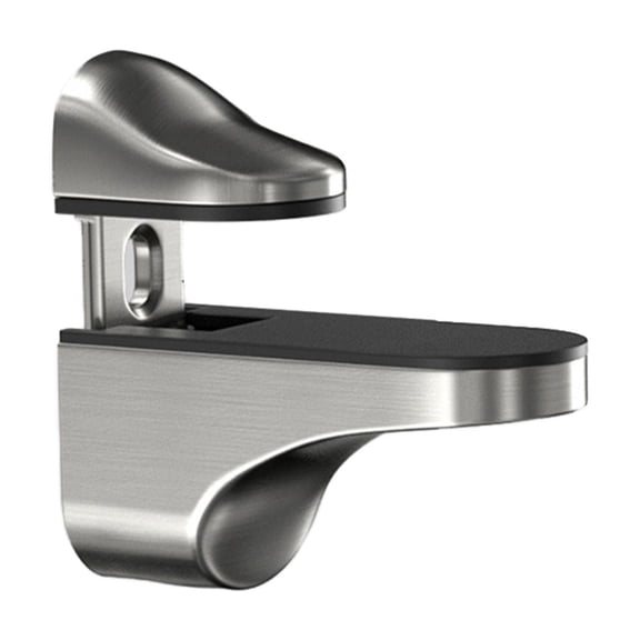 Modern Polished Chrome Glass Shelf Support Bracket Adjustable and Strong Silver