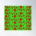 thumbnail image 1 of Modern Polka Dots - Candy Apple Poster Wall Art, Modern Wall Decor For Living Room Bedroom, 30x30 UNFRAMED, 1 of 3