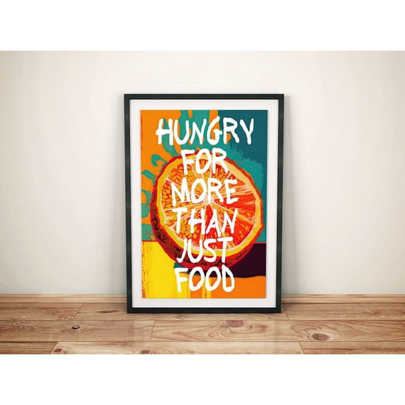 Modern Pop Picture Fruit Inspiration Colorful Quote Energy Creative For Poster Unframed Paper Print