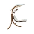 thumbnail image 1 of Modern Porch Swing Lounger Chair with Umbrella and Cushion, 1 of 5
