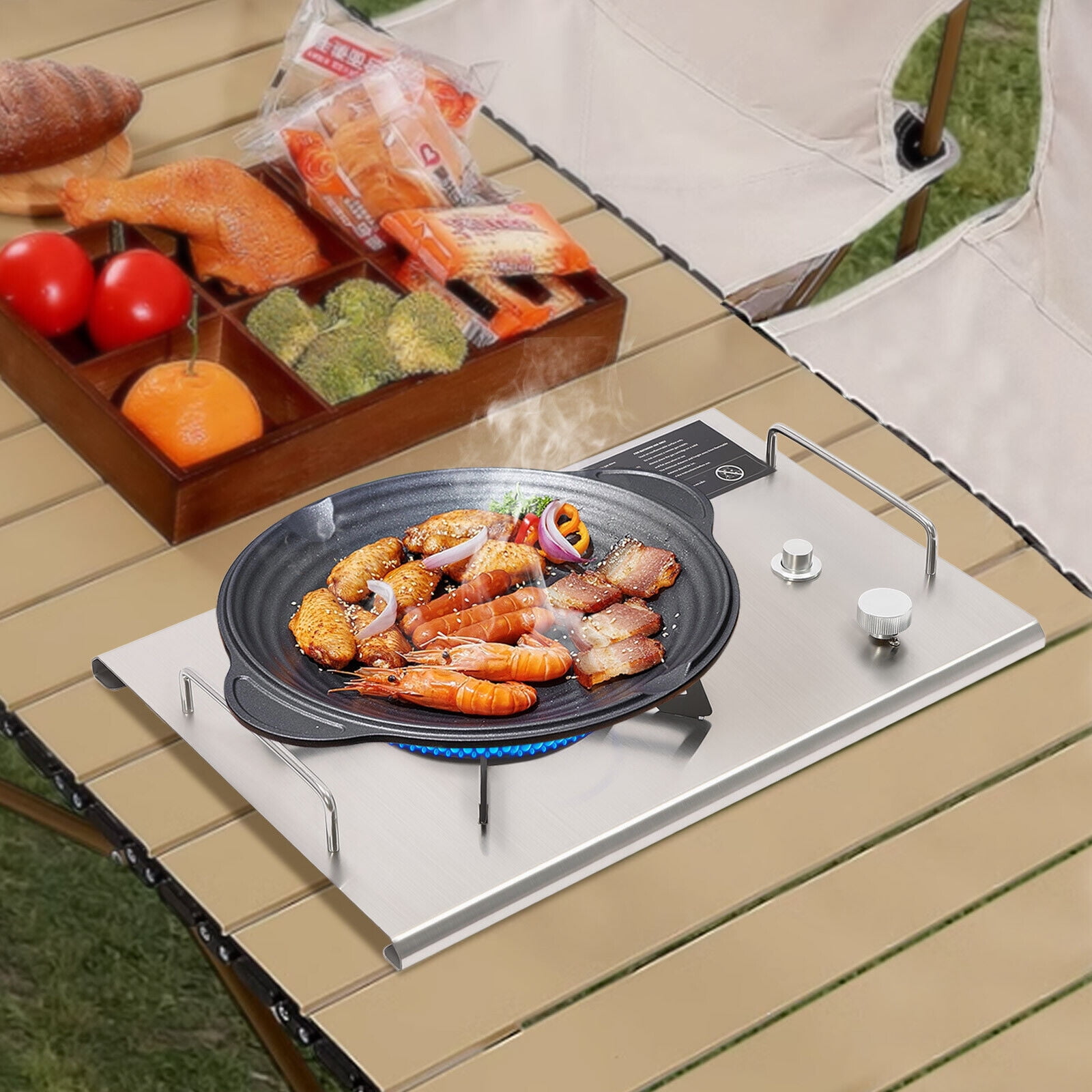 Modern Portable Gas Stove, Electronic Ignition Outdoor Camping Cooking Stove, Portable Stove,Outdoor Gas Stove