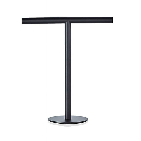 Modern Portable Hand Towel Holder Stand for Bathroom Stainless Steel Countertop Towel Rack Stand Brushed Black