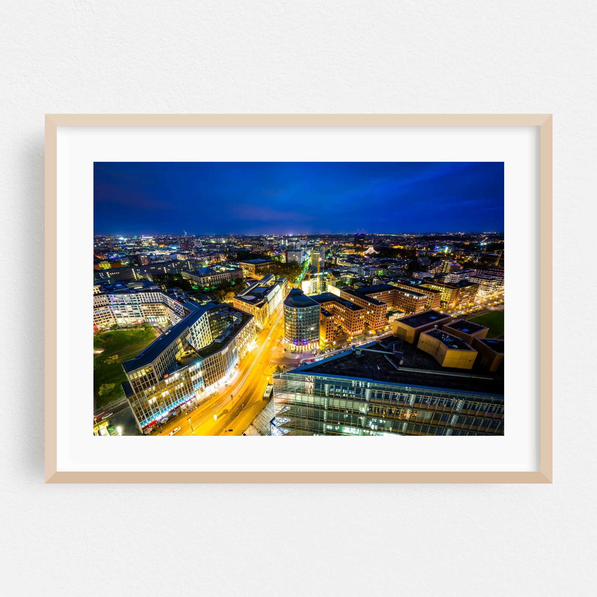 Germany Frame Modern Potsdamer Platz - Berlin Germany Photography Oak Framed Wall Art ...
