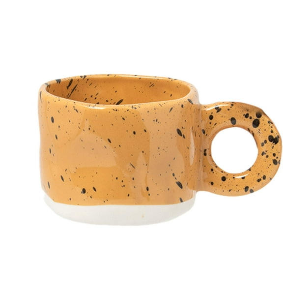 Modern Print Porcelain Coffee Mug Handmade Ceramic Cup With Handle For Hot Chocolate And Milk Drinks Ideal Couple