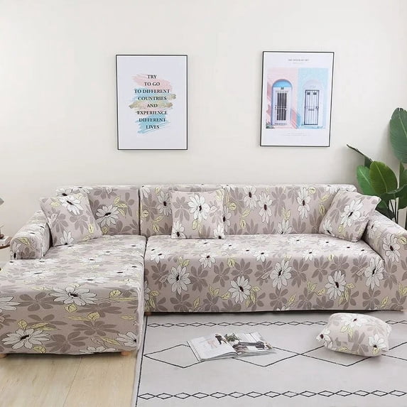 Modern Printing Sofa Cover for Living Room Alllusive L Shaped Chaise Longue Funda Sofa Cover Armchairs Cover 1/2/3/4 Seaters