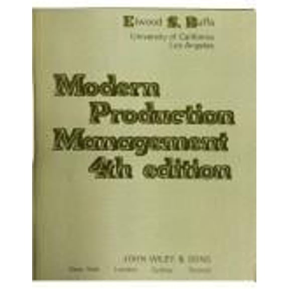 Pre-Owned Modern Production Management (Hardcover) 9780471118268
