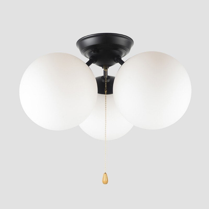 Pull chain light fixture semi flush deals