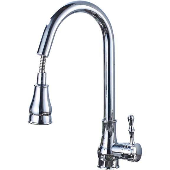 Modern Pull Down Spout Kitchen Faucet Deck Mounted Black Stream Sprayer Kitchen Mixer Taps Single Handle Pull Out Spout